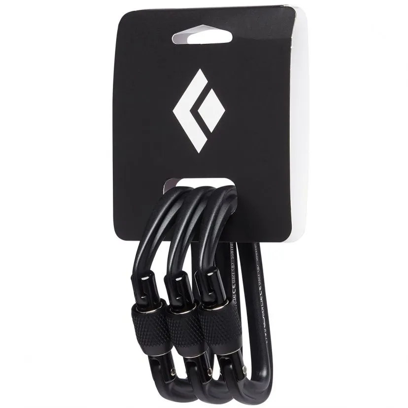 BD Black Diamond HotForge Screwgate 3-pack Moschettone A Ghiera Arrampicata - immagine 2