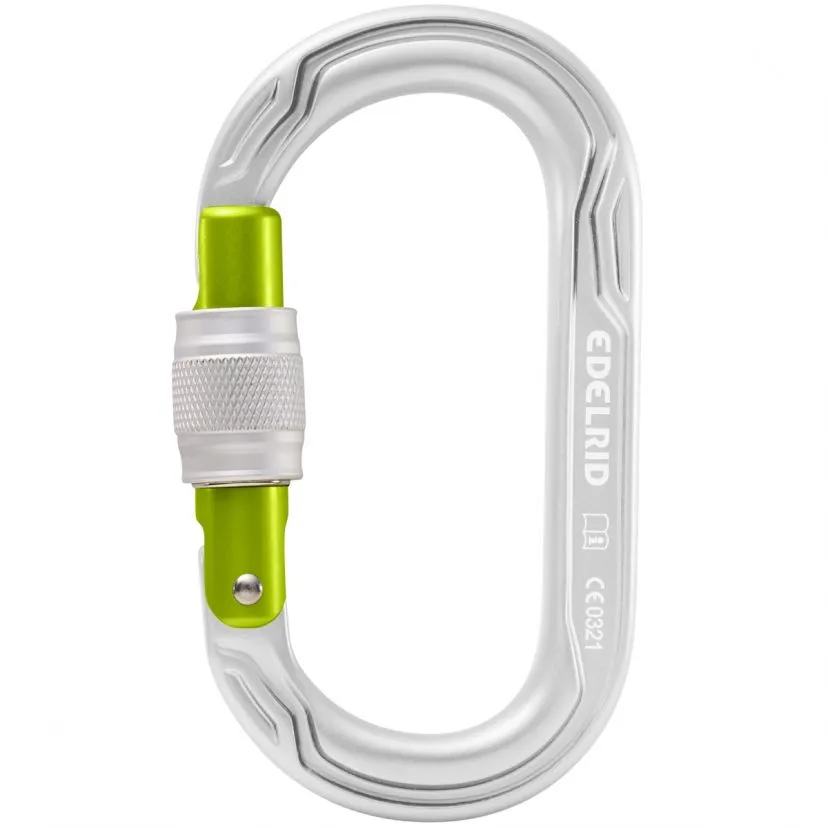 Edelrid Oval Power 2500 Screw II Moschettone A Ghiera Arrampicata - immagine 3