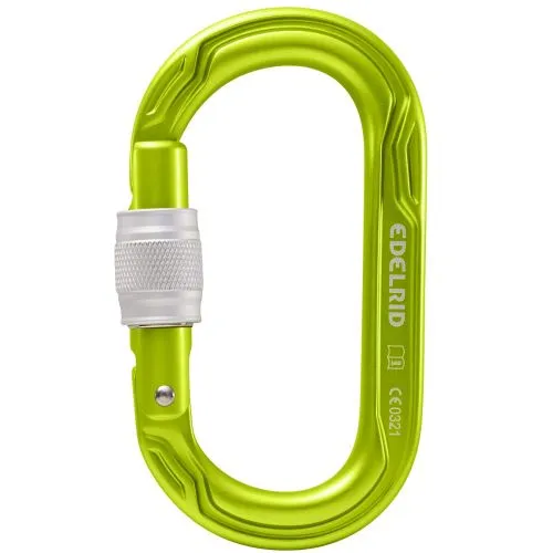 Edelrid Oval Power 2500 Screw II Moschettone A Ghiera Arrampicata