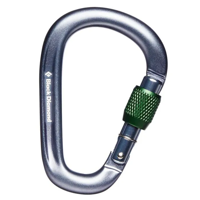BD Black Diamond Pearlock Screwgate Carabiner Moschettone A Ghiera Arrampicata - immagine 2