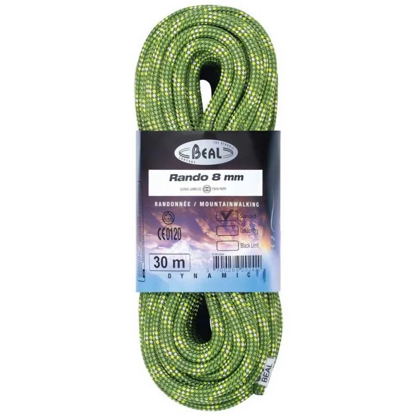 Beal Rando 8 Mm Classic Corda Gemella Arrampicata - immagine 2