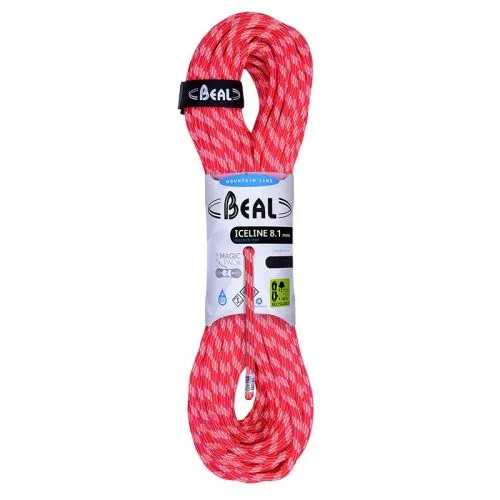 Beal Ice Line 8.1 Mm Unicore Golden Dry Mezza Corda Arrampicata
