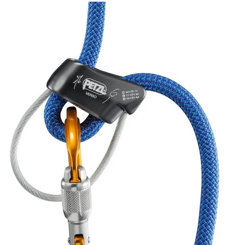 Petzl Verso Assicuratore Discensore Secchiello Polivalente Arrampicata - immagine 5