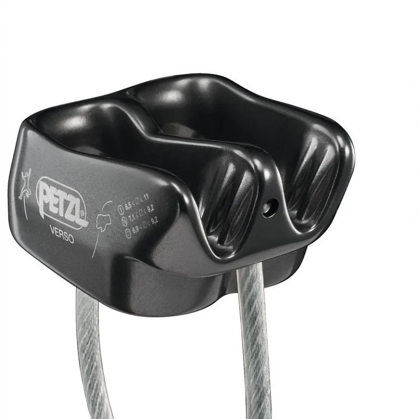 Petzl Verso Assicuratore Discensore Secchiello Polivalente Arrampicata - immagine 4