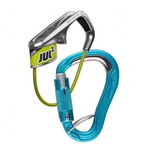 Edelrid Jul 2 Belay Kit Bulletproof Triple Assicuratore + Moschettone Arrampicata