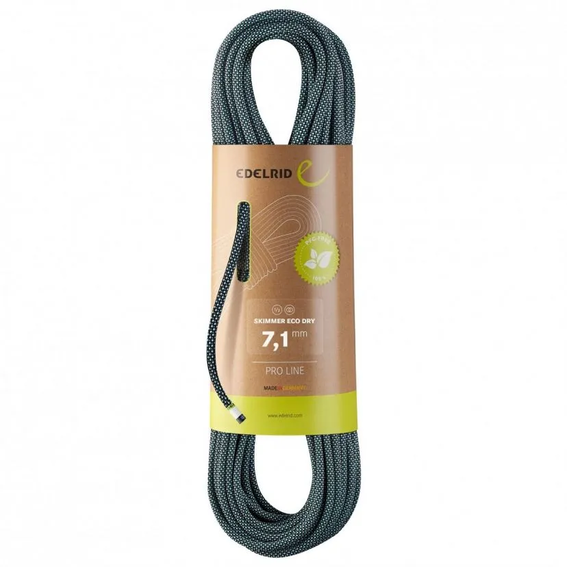 Edelrid Skimmer Eco Dry 7.1 Mm Mezza Corda Arrampicata - immagine 2