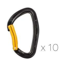Petzl Djinn Steel 10-Pack Moschettone Arrampicata
